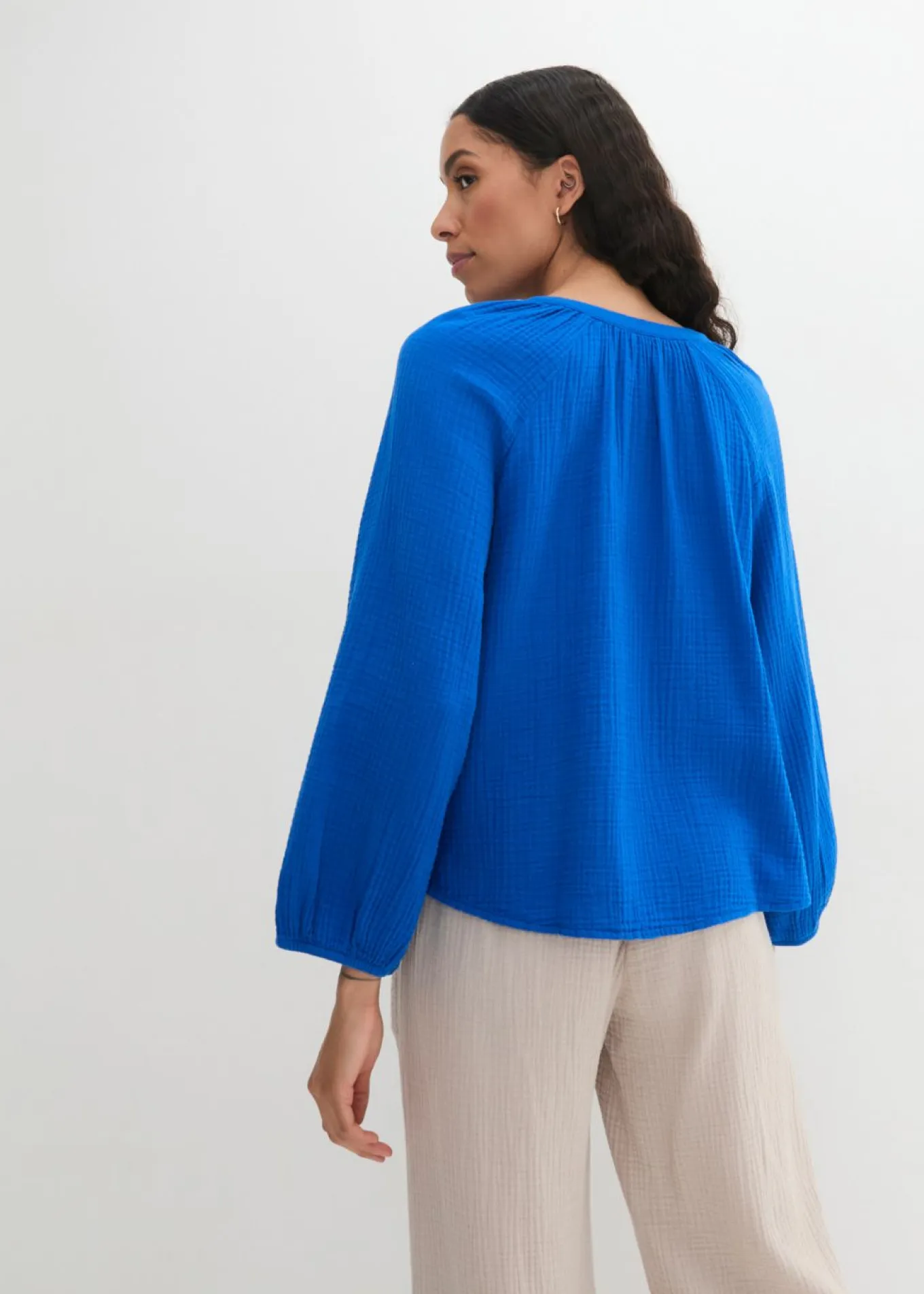 Blusa holgada de muselina