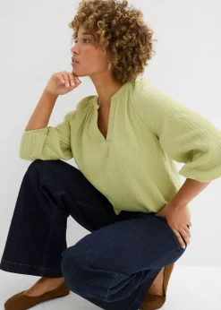 Blusa holgada de muselina