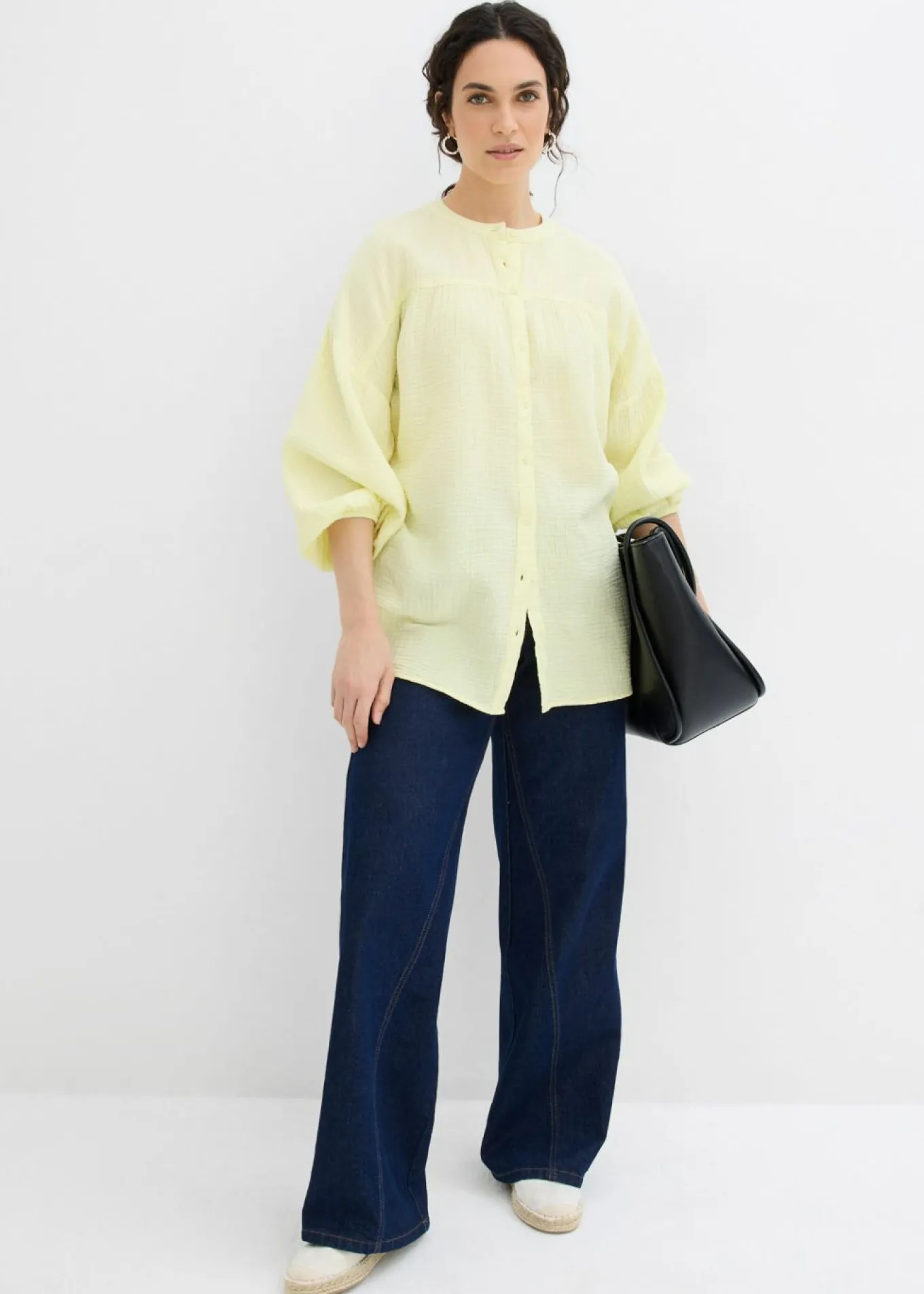 Blusa holgada de muselina