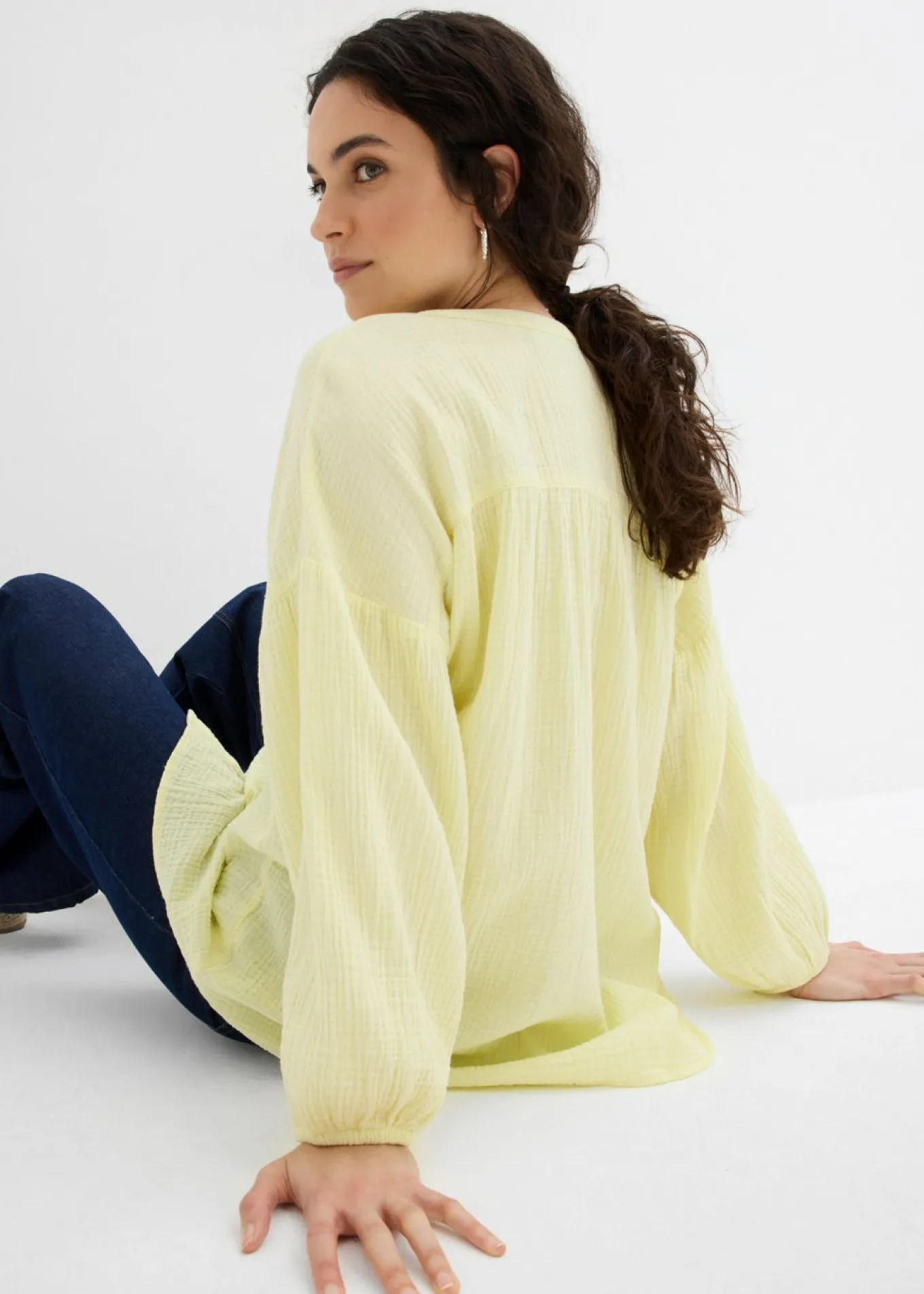 Blusa holgada de muselina