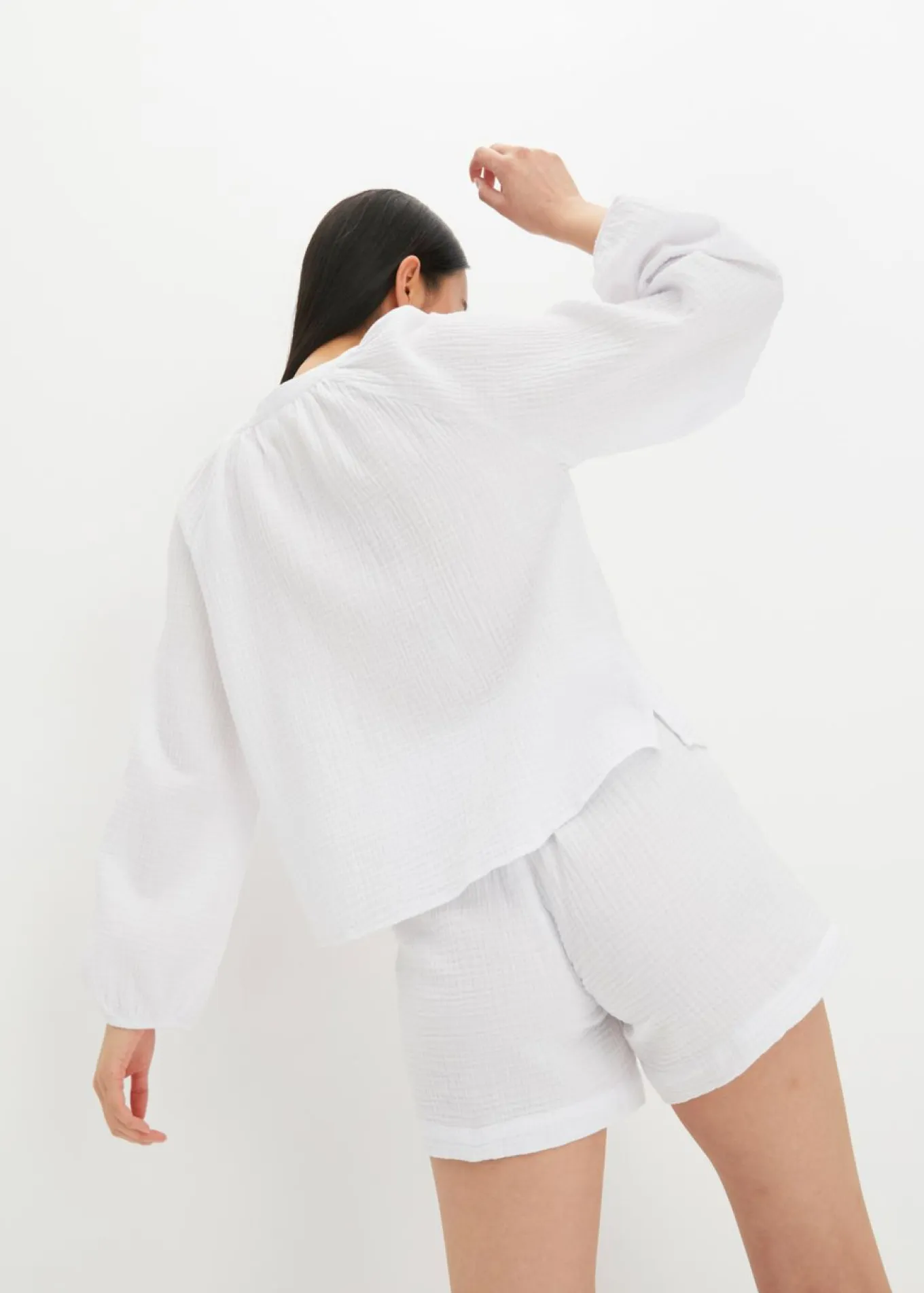 Blusa holgada de muselina