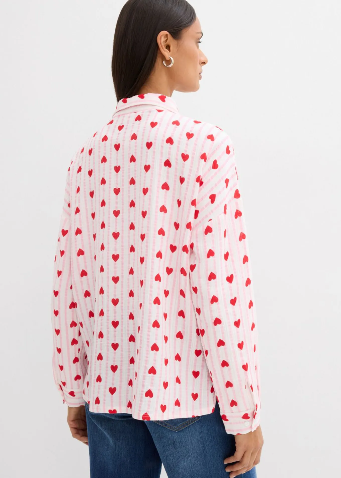 Blusa holgada de muselina suave