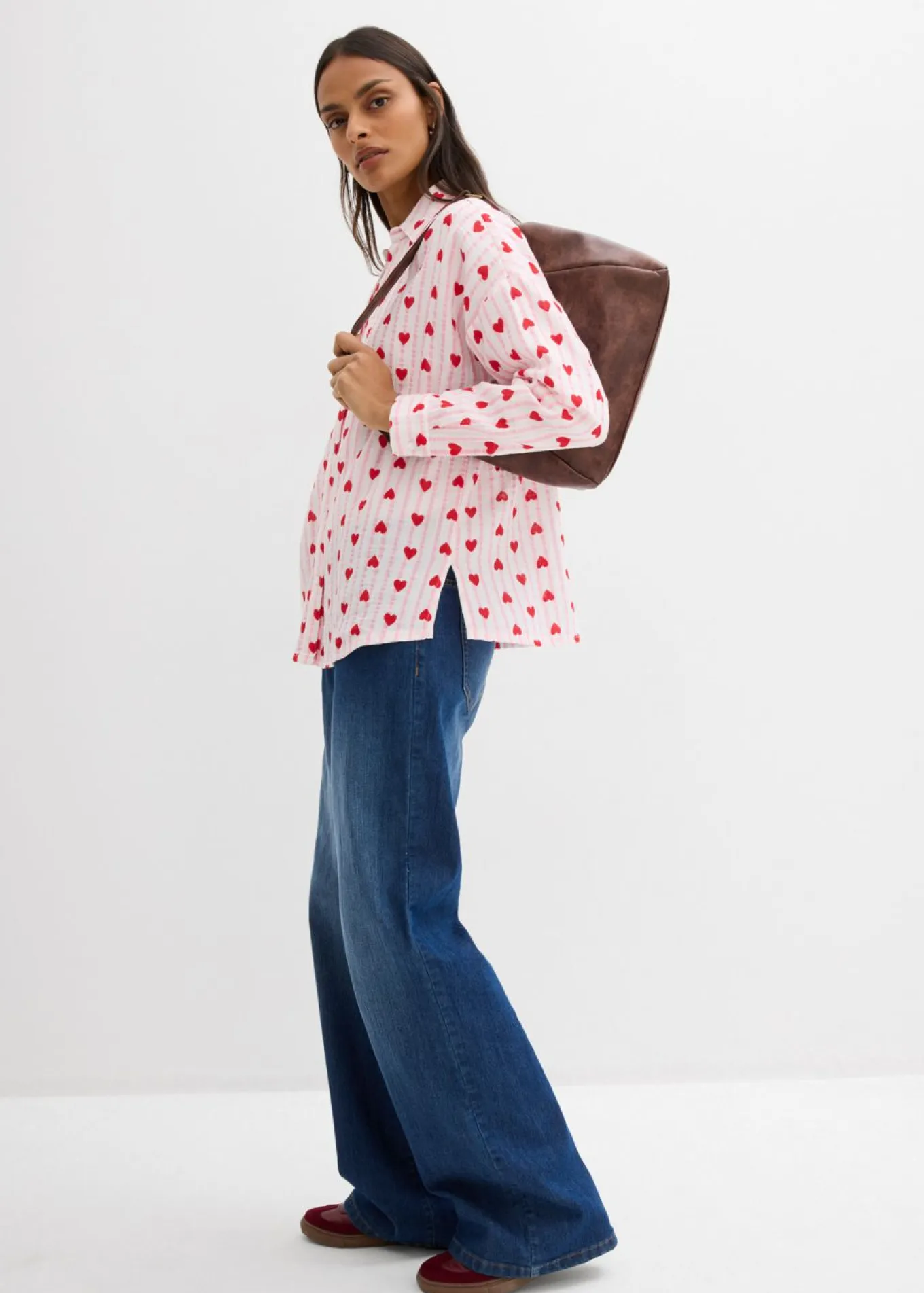 Blusa holgada de muselina suave
