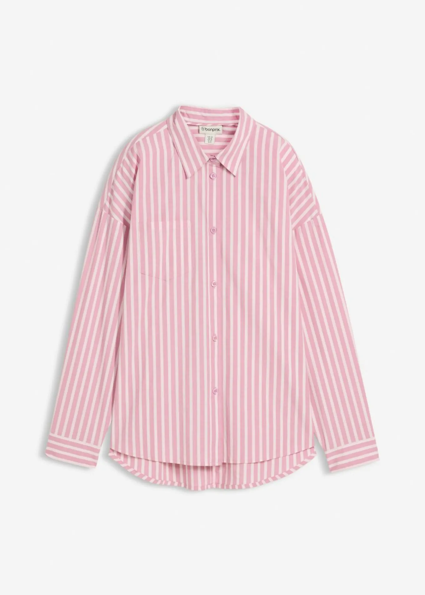 Blusa holgada de popelín de algodón