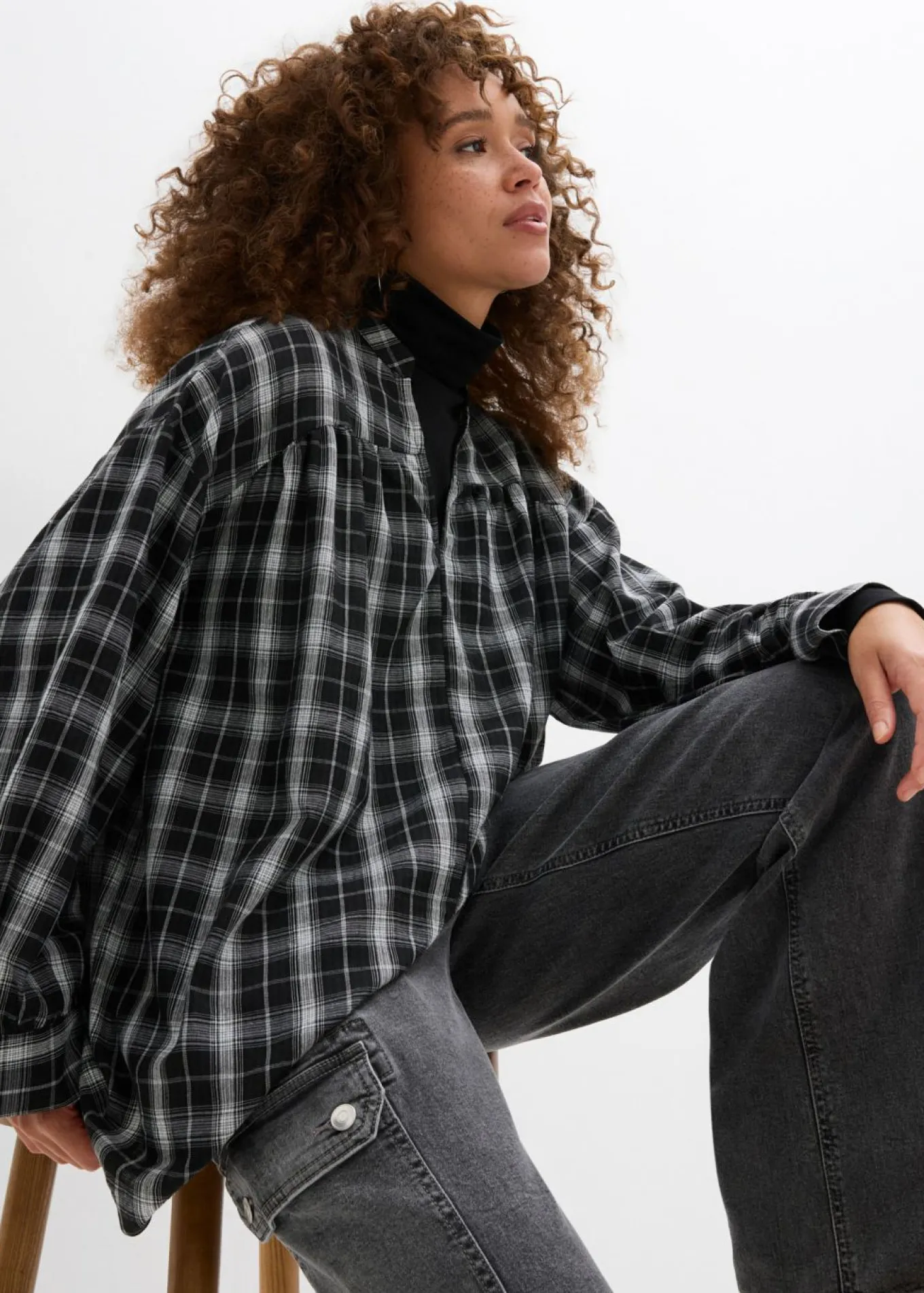 Blusa larga con corte holgado