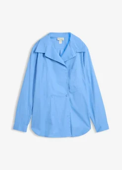 Blusa larga con escote en V