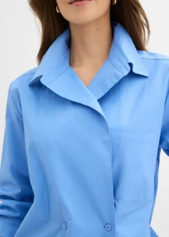 Blusa larga con escote en V