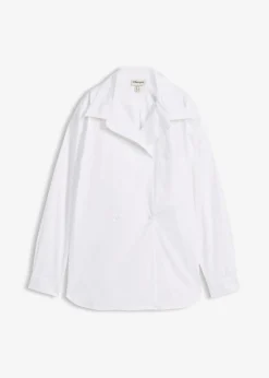 Blusa larga con escote en V
