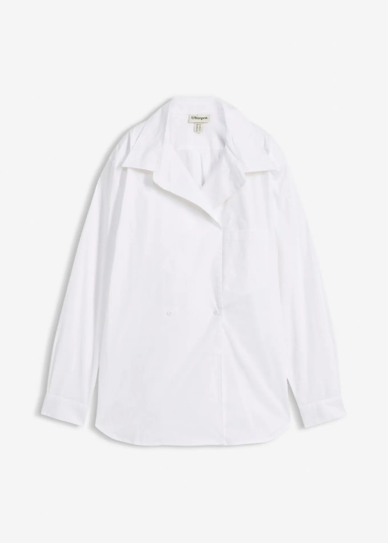 Blusa larga con escote en V