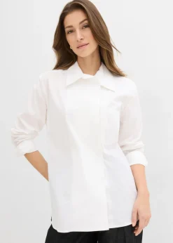 Blusa larga con escote en V