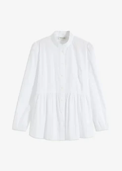 Blusa larga con fruncido