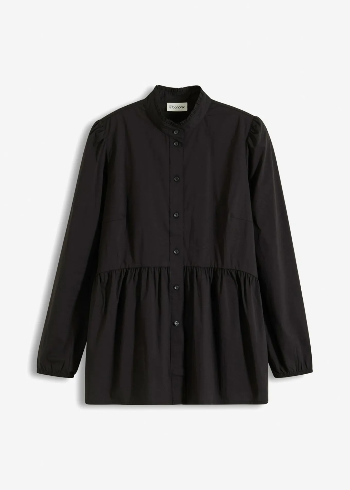 Blusa larga con fruncido