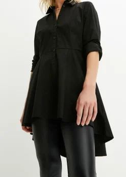 Blusa larga con volante