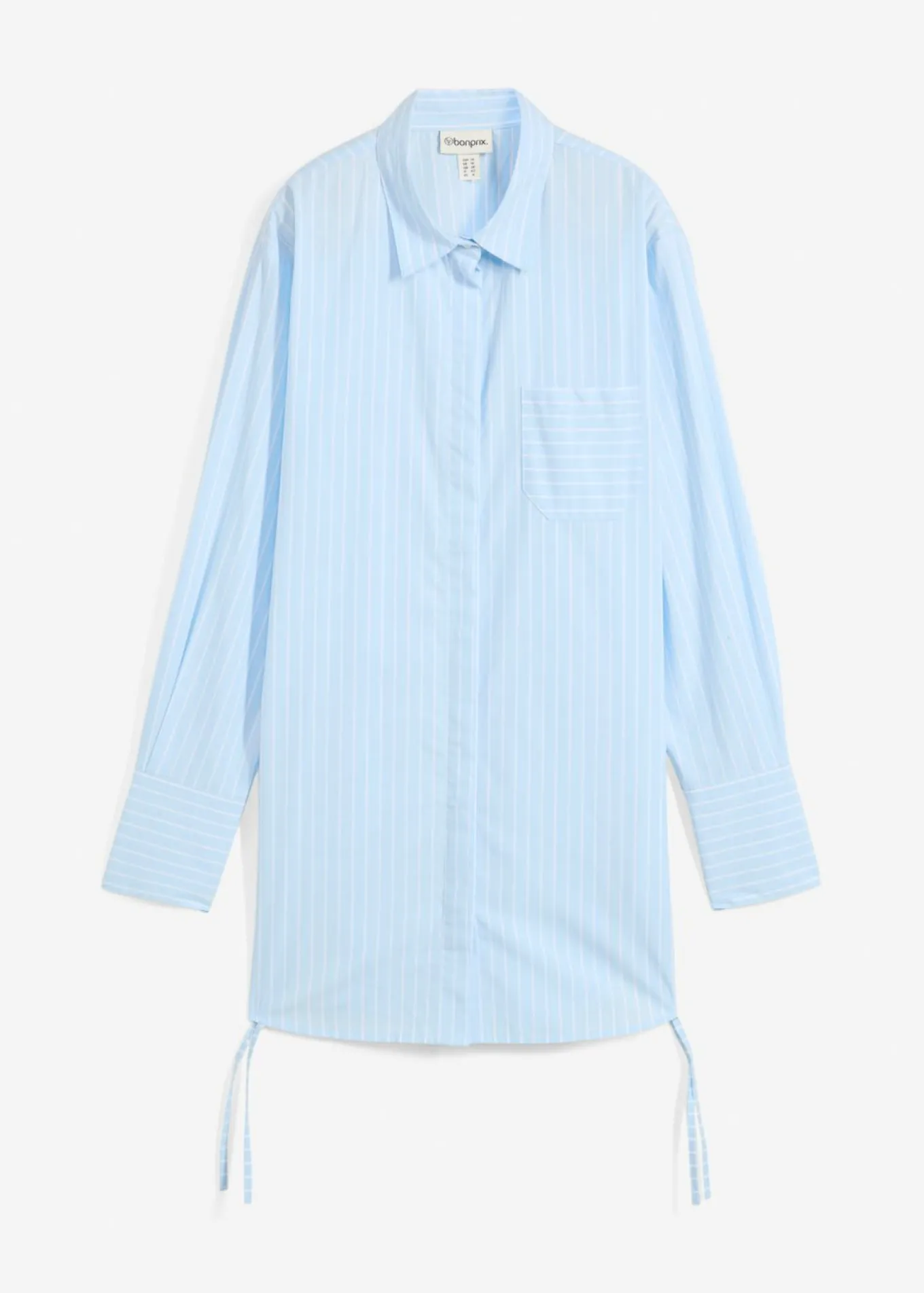 Blusa larga de algodón puro