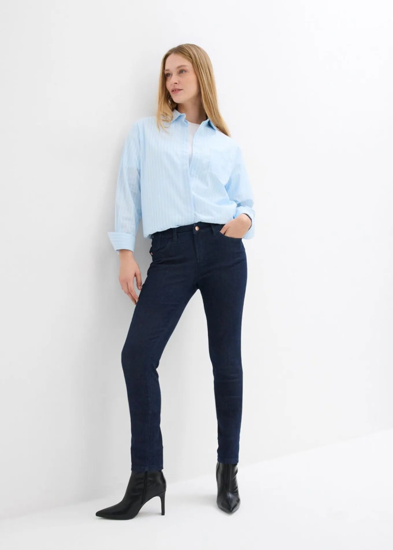 Blusa larga de algodón puro