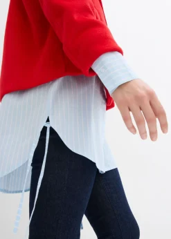 Blusa larga de algodón puro