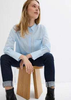 Blusa larga de algodón puro