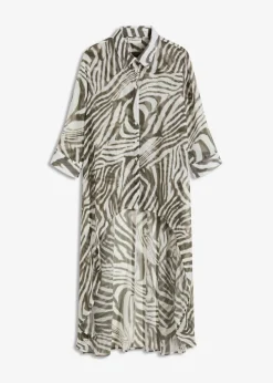 Blusa larga de gasa