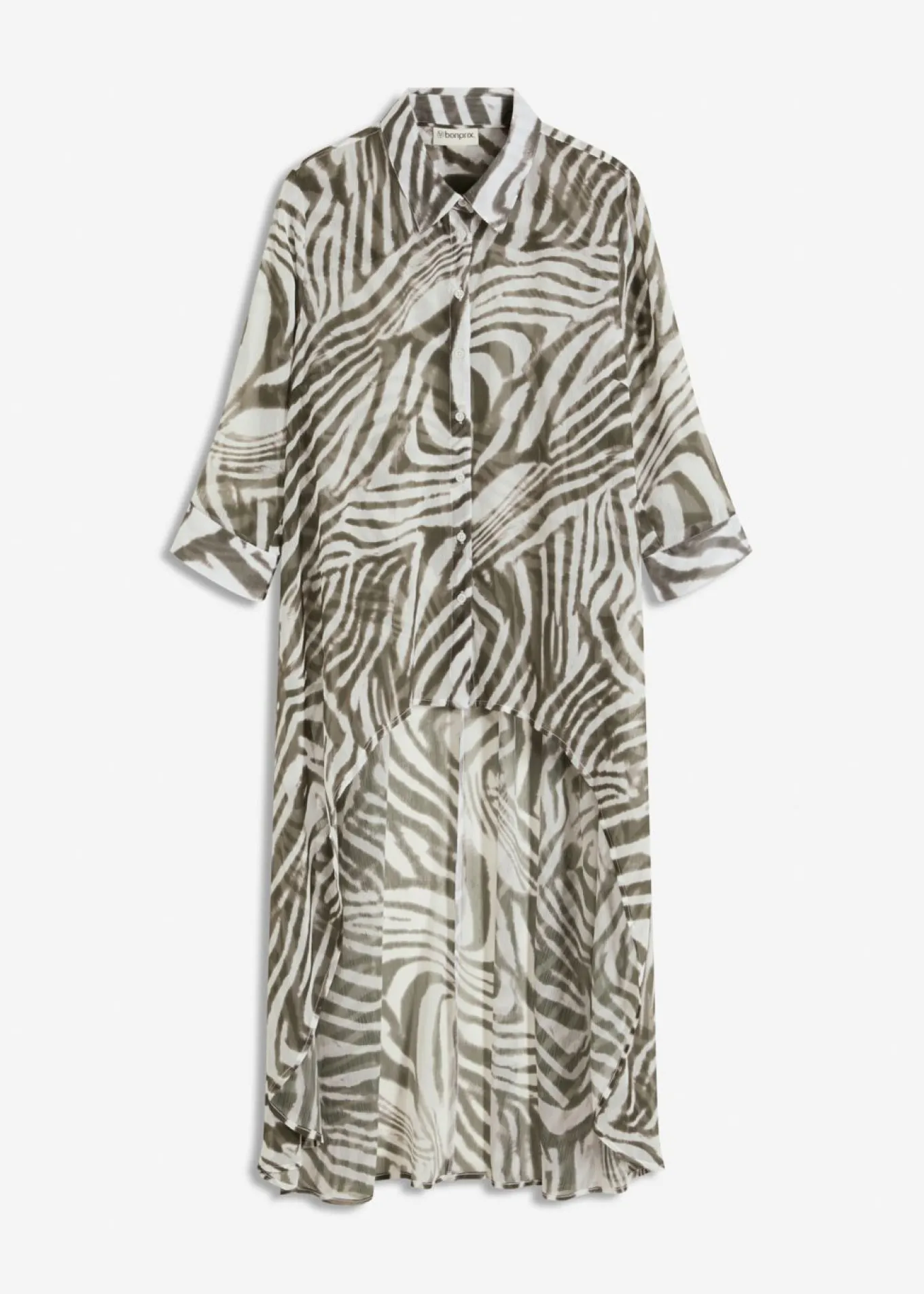 Blusa larga de gasa