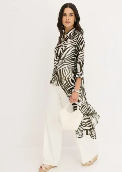 Blusa larga de gasa