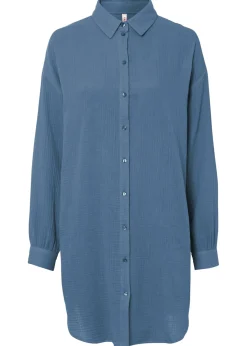 Blusa larga de muselina con corte holgado