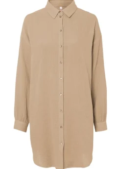 Blusa larga de muselina con corte holgado