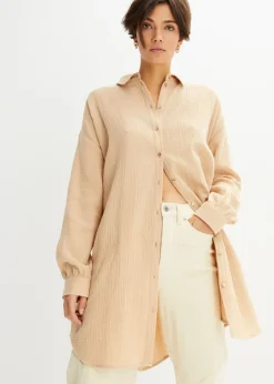 Blusa larga de muselina con corte holgado