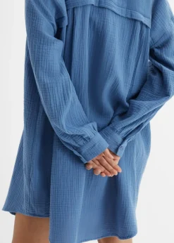 Blusa larga de muselina con corte holgado