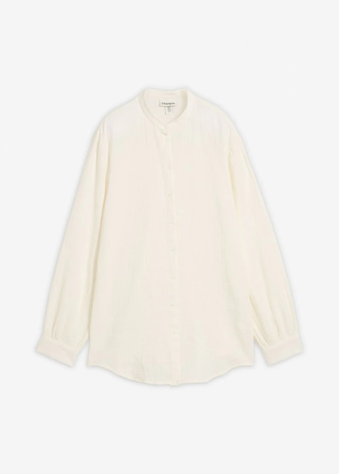 Blusa larga de muselina ligera