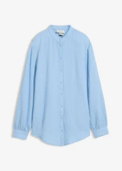 Blusa larga de muselina ligera