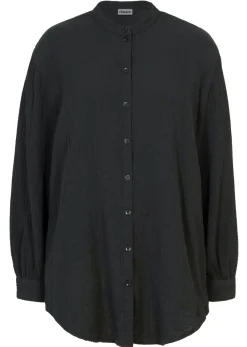 Blusa larga de muselina ligera