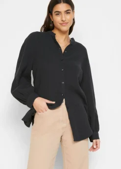 Blusa larga de muselina ligera