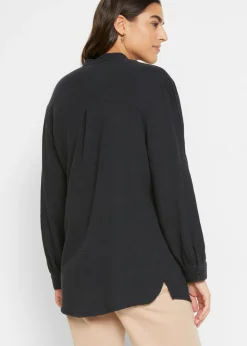 Blusa larga de muselina ligera