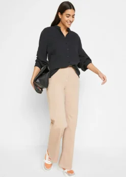 Blusa larga de muselina ligera