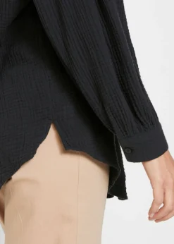 Blusa larga de muselina ligera