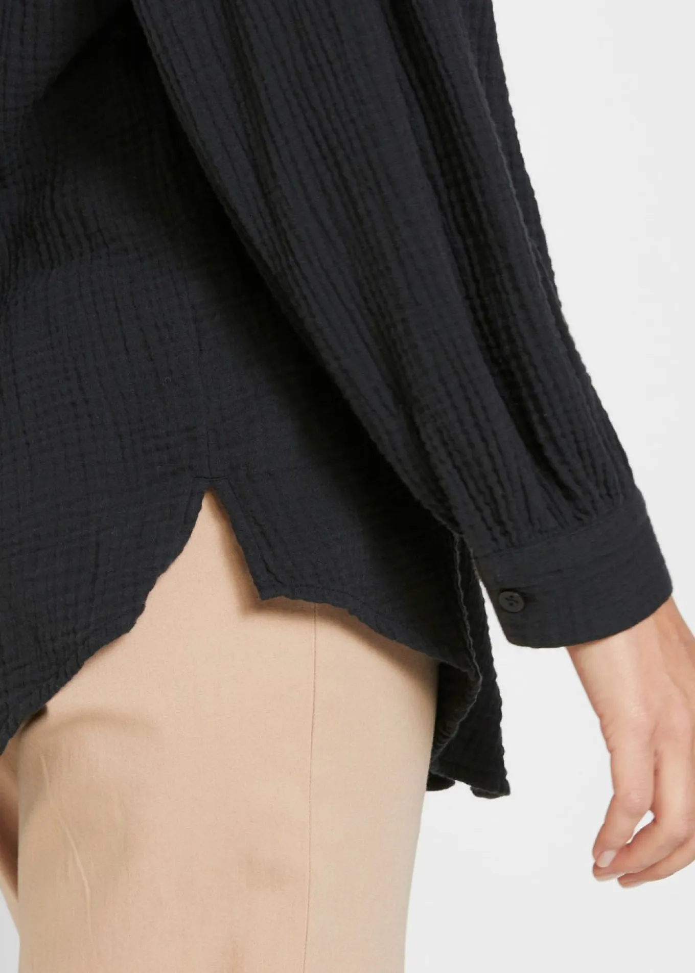 Blusa larga de muselina ligera