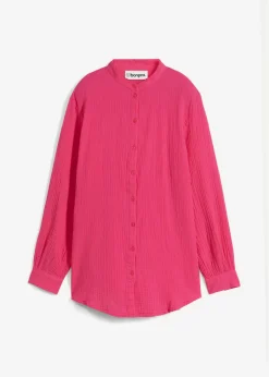 Blusa larga de muselina ligera