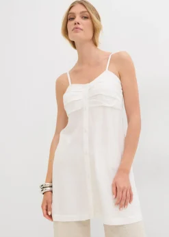 Blusa larga de viscosa fluida