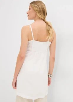 Blusa larga de viscosa fluida