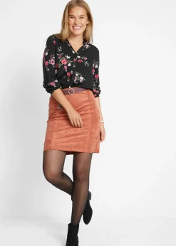 Blusa larga de viscosa fluida