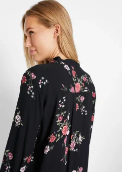 Blusa larga de viscosa fluida