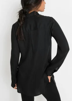 Blusa larga de viscosa pura