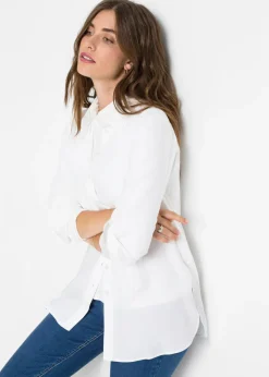 Blusa larga de viscosa pura