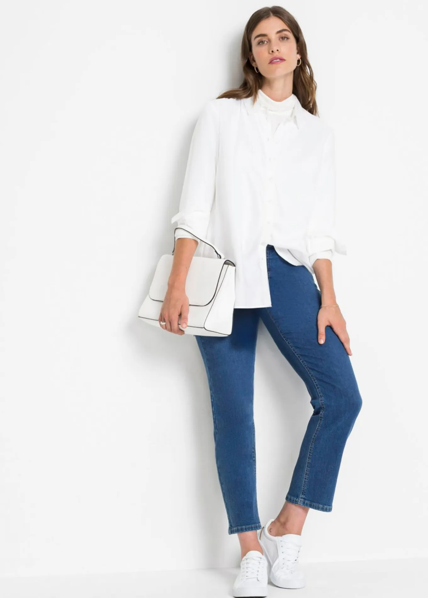 Blusa larga de viscosa pura