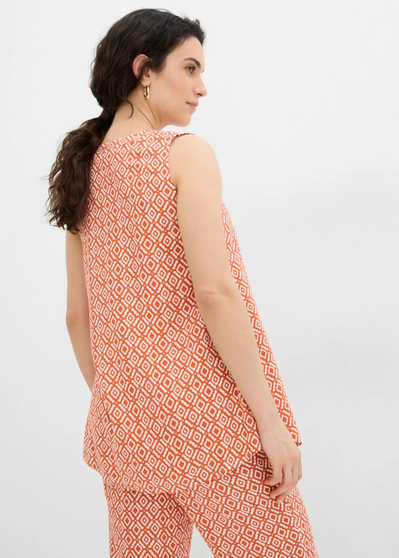 Blusa larga de viscosa suave