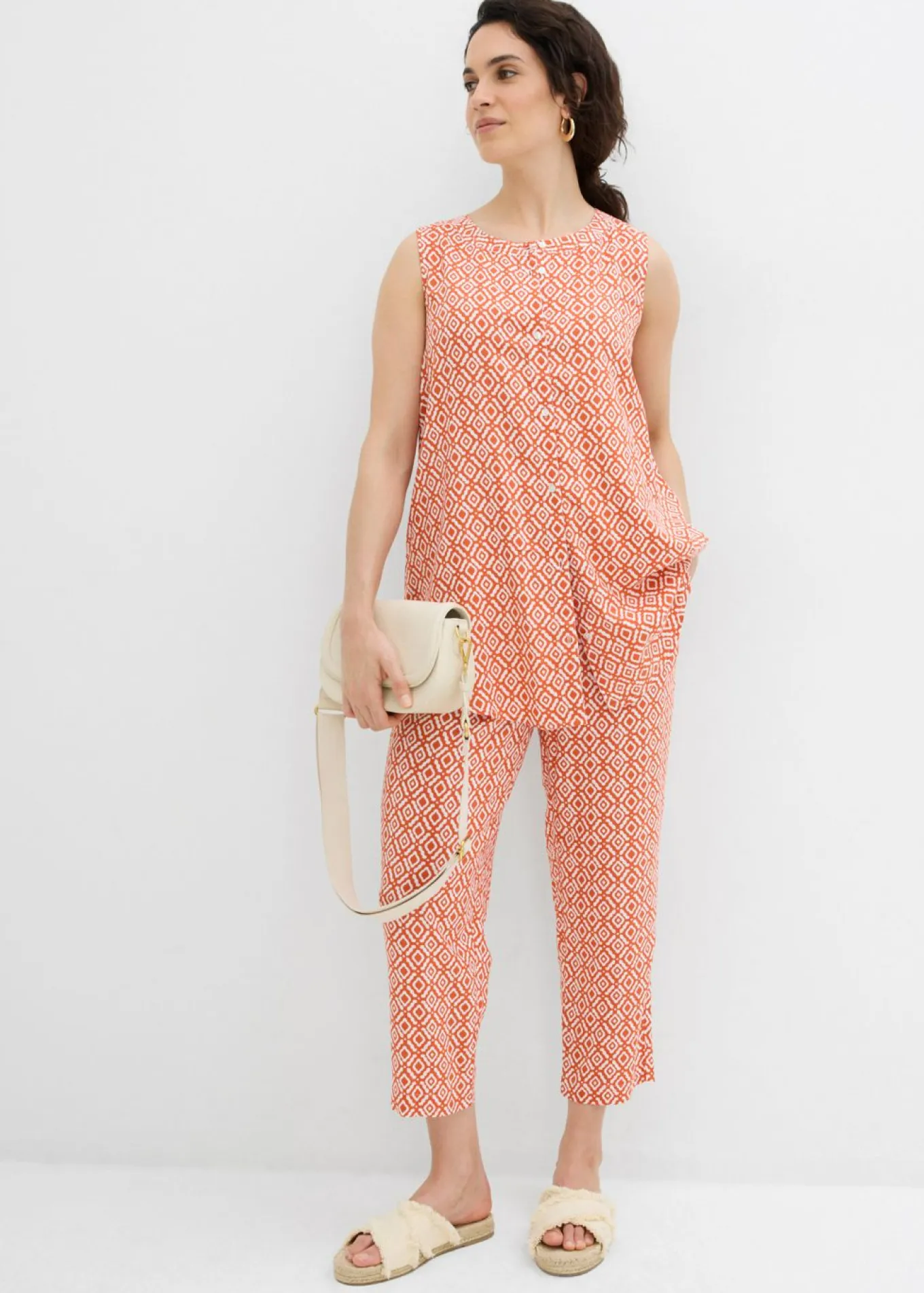 Blusa larga de viscosa suave