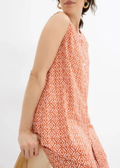 Blusa larga de viscosa suave