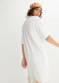 Blusa larga holgada de muselina suave