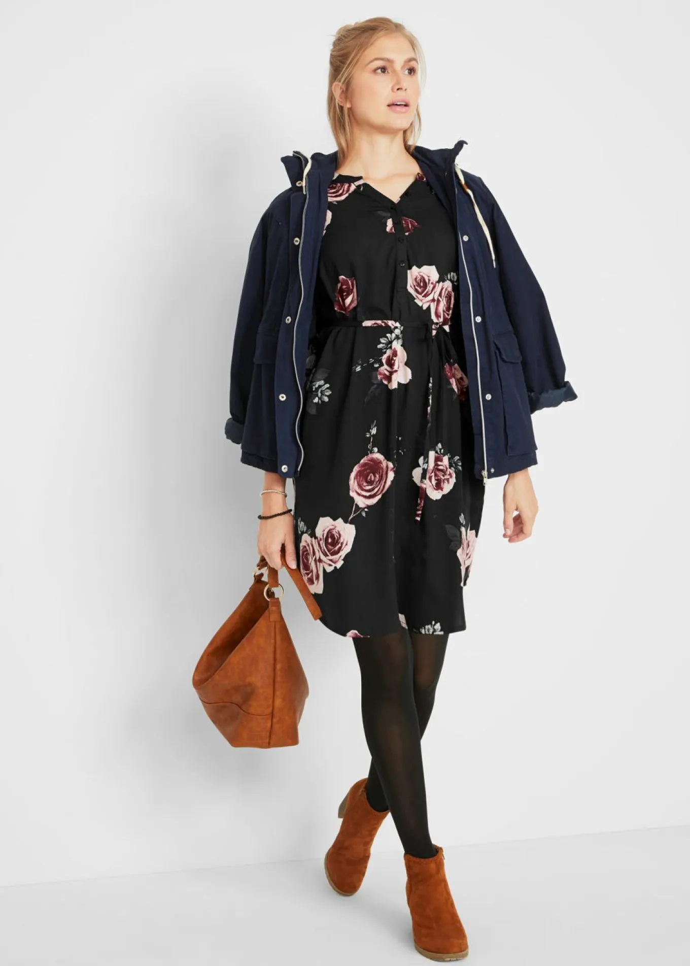 Blusa larga premamá/de lactancia