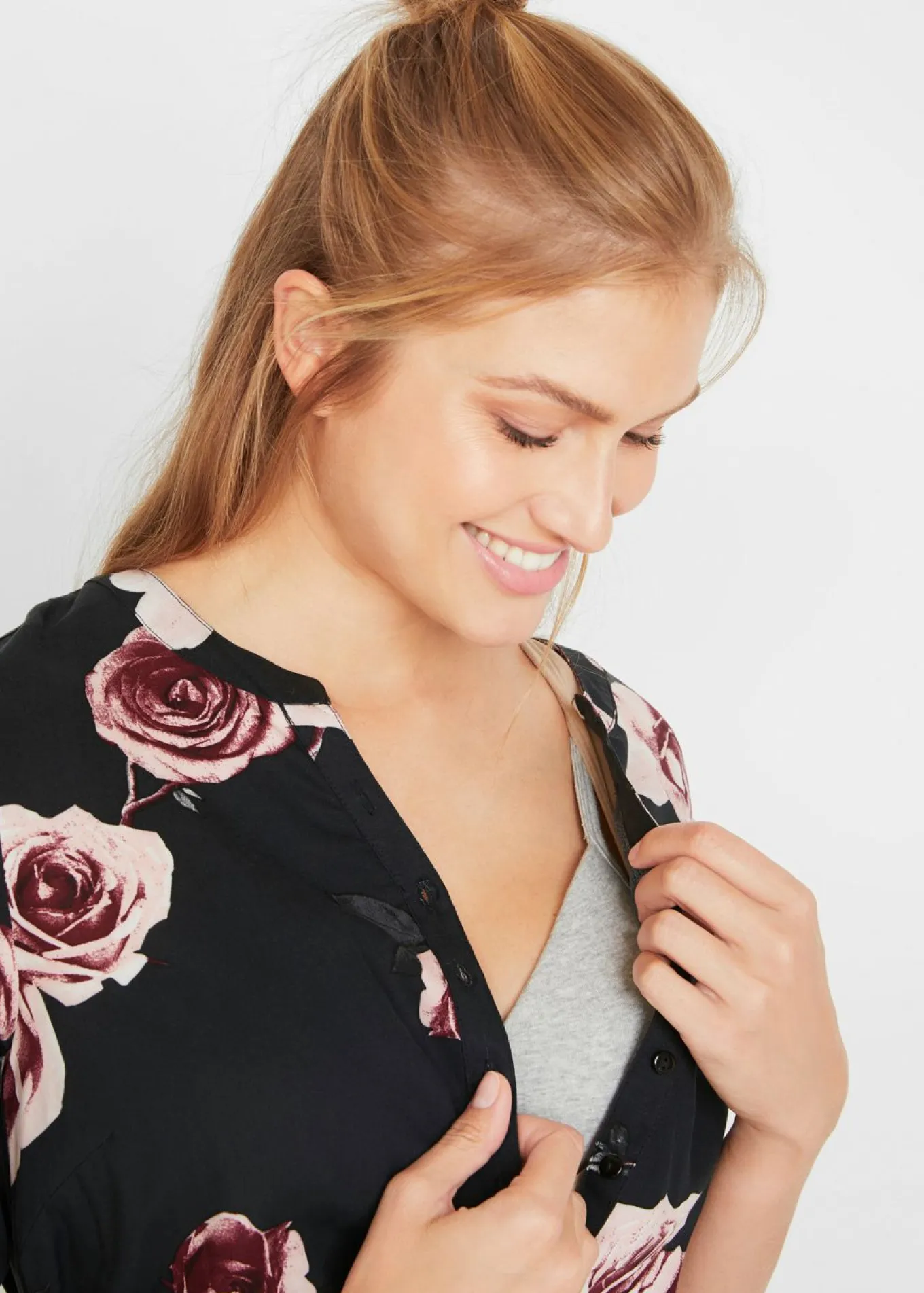 Blusa larga premamá/de lactancia